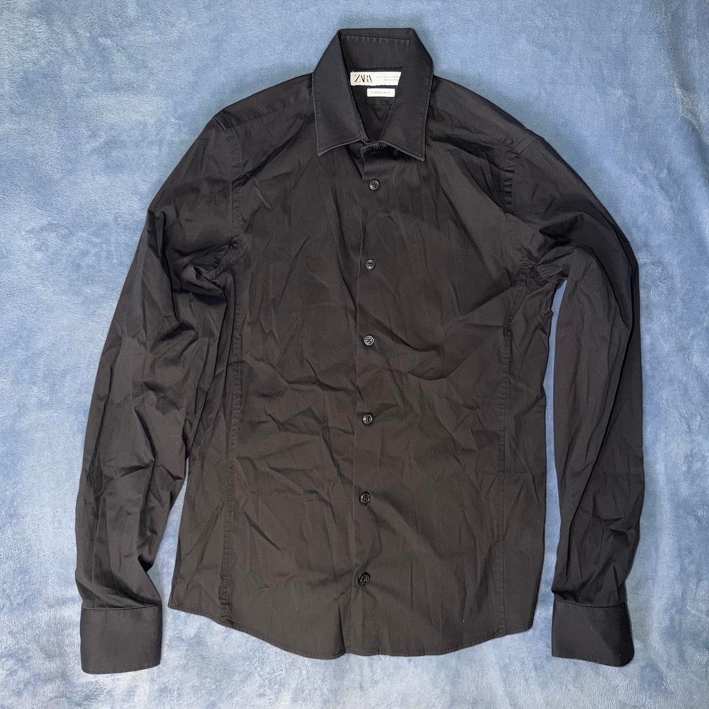 Zara Black Button Up Shirt